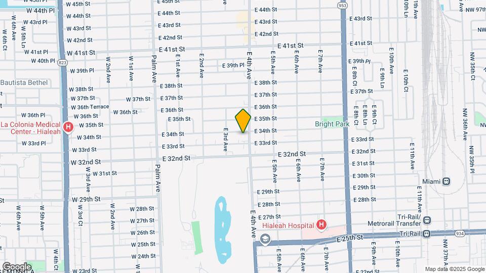 370 E 34th St Mapa y Detalles de la Ubicación