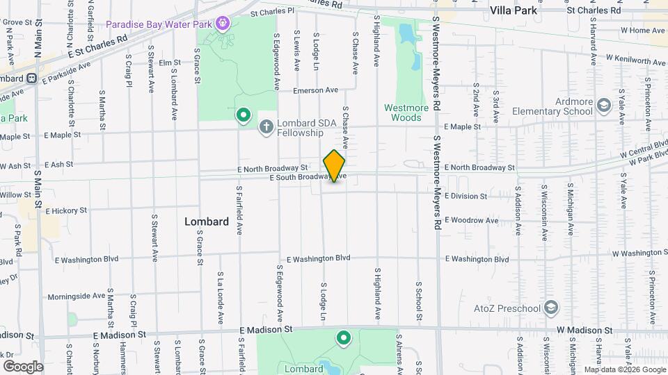 716 E Division St Map and Location Details