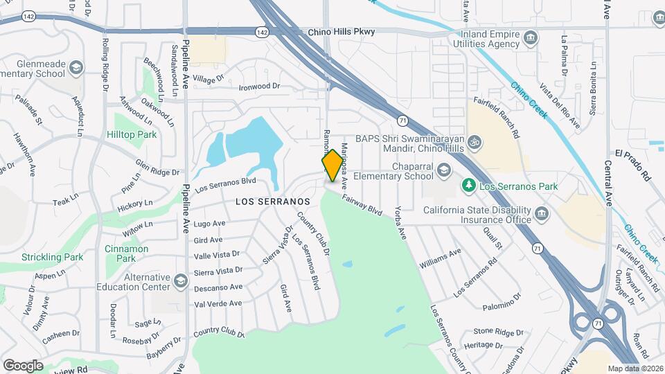 4516 Fairway Blvd Mapa y Detalles de la Ubicación