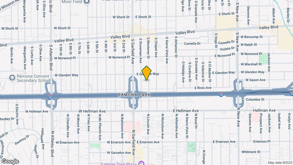 1825 S Monterey St, Unit C Mapa y Detalles de la Ubicación