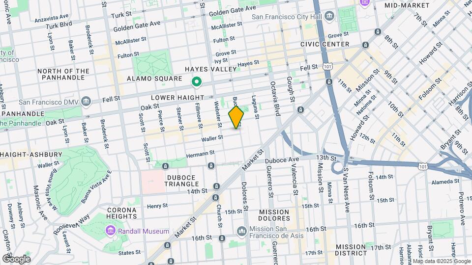 216-218 Waller St Mapa y Detalles de la Ubicación