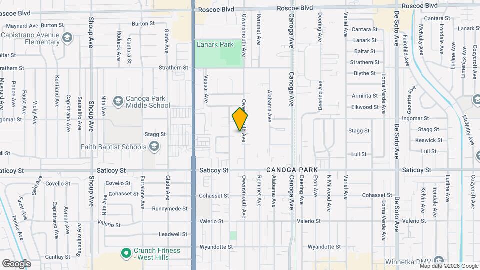 7725 Owensmouth Ave Mapa y Detalles de la Ubicación