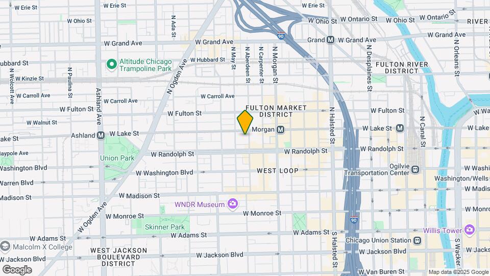 166 N Aberdeen St Map and Location Details