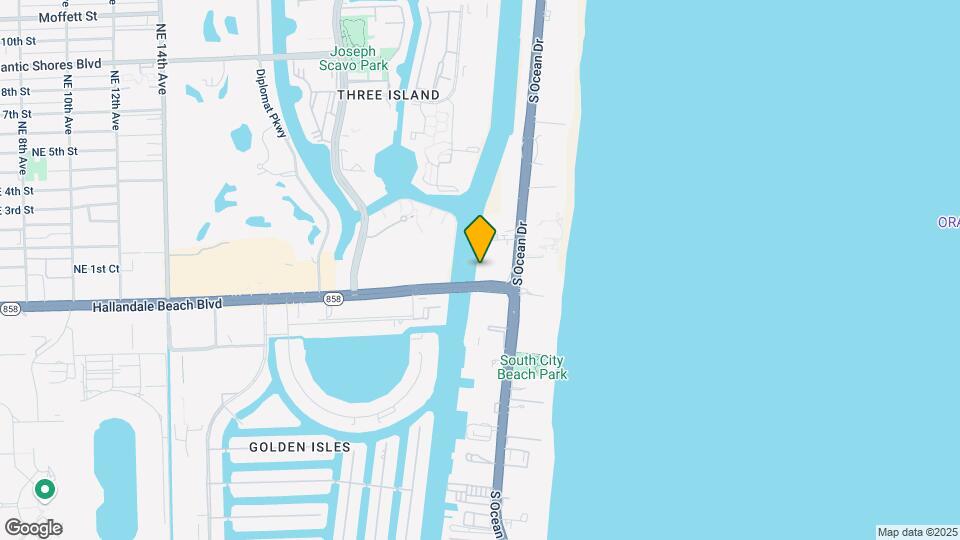 4010 S Ocean Dr, Unit #R 1501 Map and Location Details