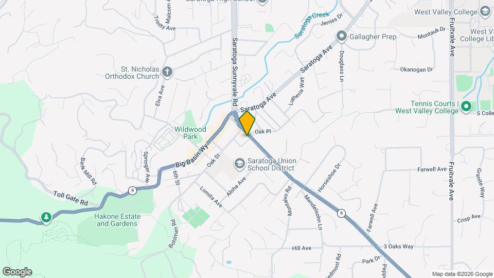 20430 Saratoga-Los Gatos Rd Mapa y Detalles de la Ubicación