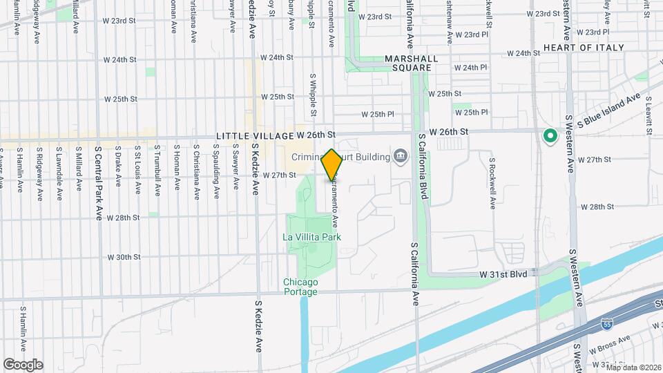2714 S Sacramento Ave, Unit 3 Map and Location Details