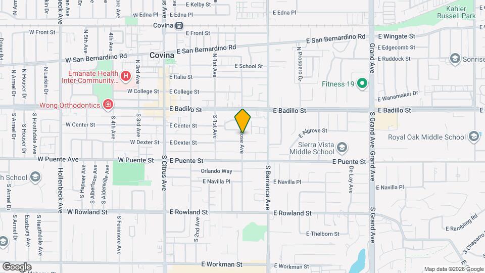 130 S Barranca Ave, Unit 314 Map and Location Details