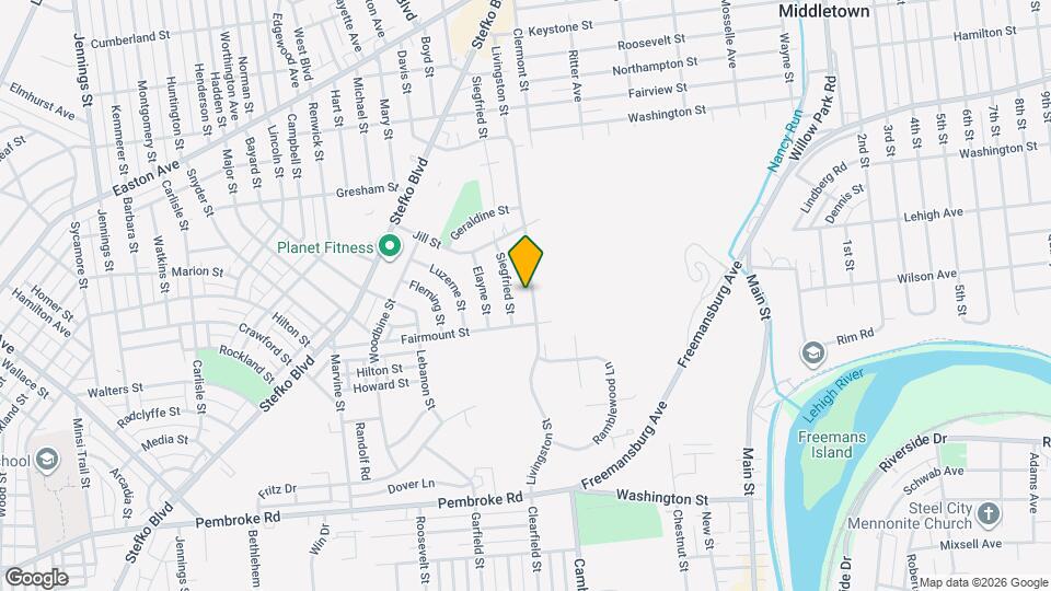 1527 Livingston St Map and Location Details