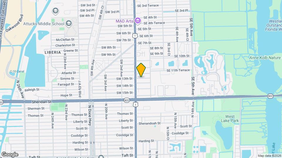 20 SE 13th St Mapa y Detalles de la Ubicación