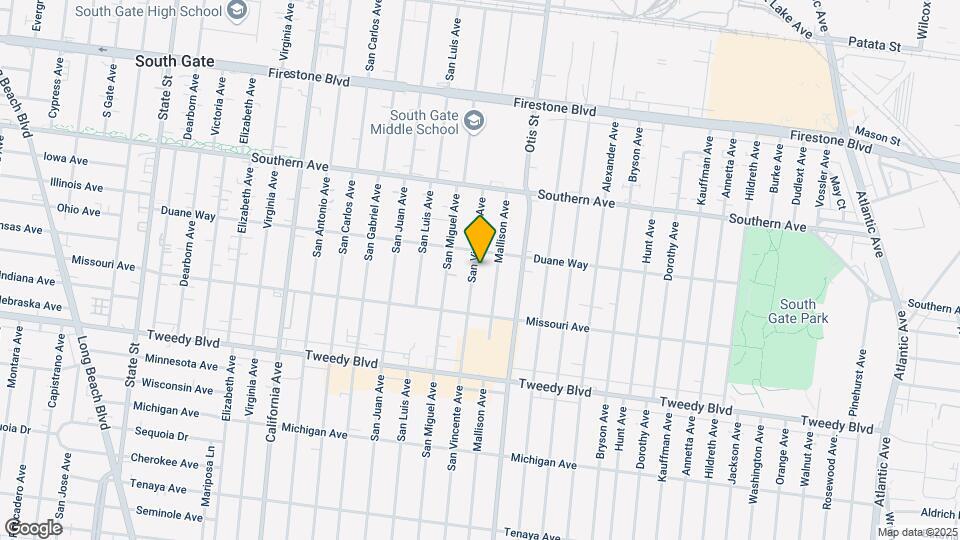 9530 San Vincente Ave Map and Location Details