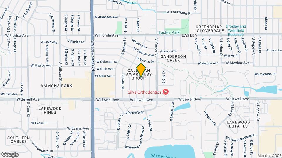 1827 S Reed St Map and Location Details