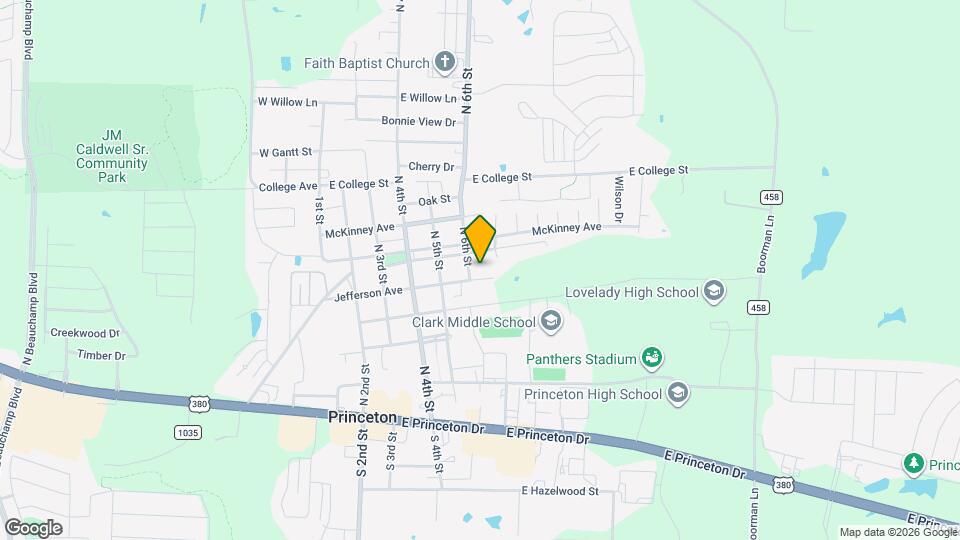 610 Jefferson Ave Map and Location Details