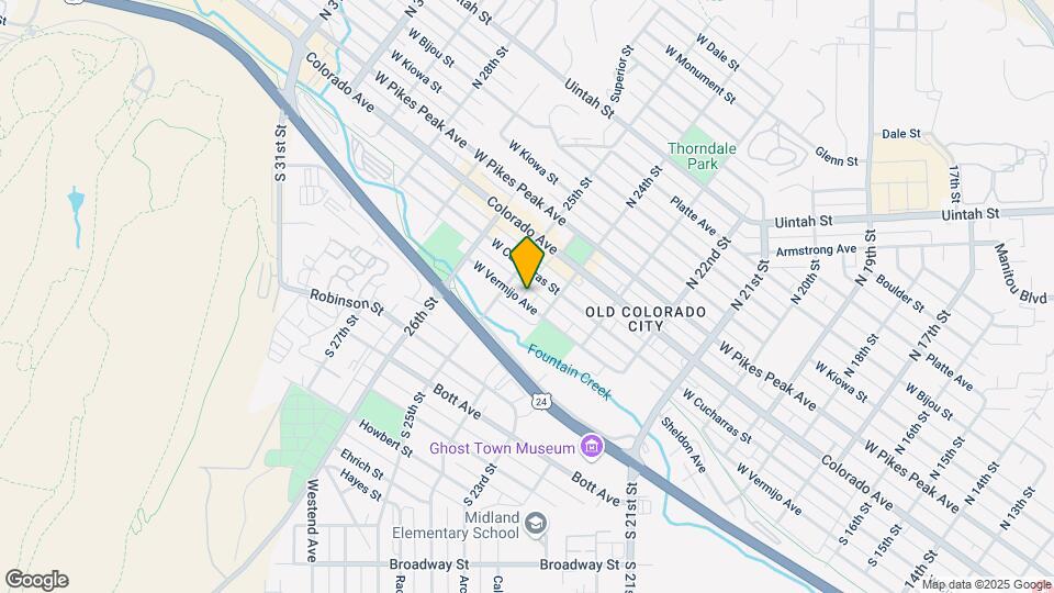 2416-2418 W Vermijo Ave Map and Location Details