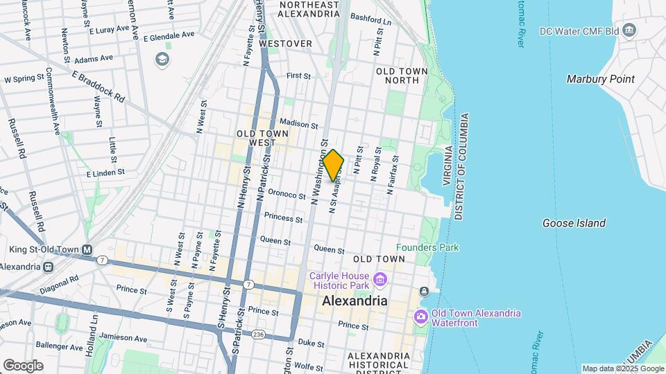 554 N St Asaph St Mapa y Detalles de la Ubicación