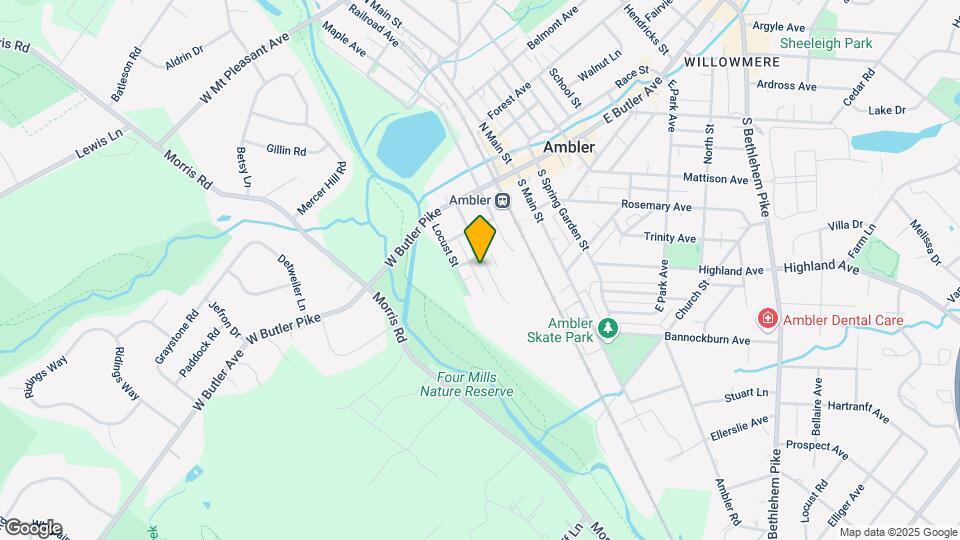 206 S Chestnut St, Unit 1st Floor Map and Location Details