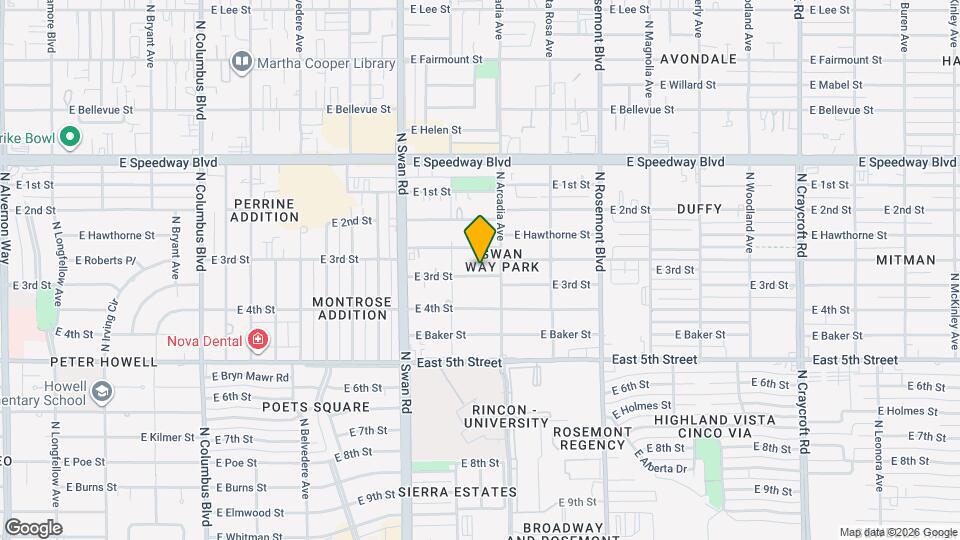 4841 E 3rd St Mapa y Detalles de la Ubicación