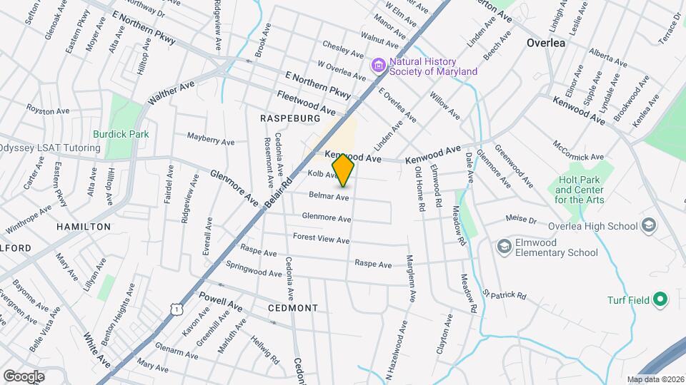 4228 Belmar Ave Map and Location Details