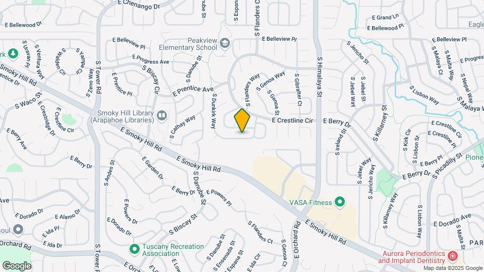 5484 S Dunkirk Way Map and Location Details