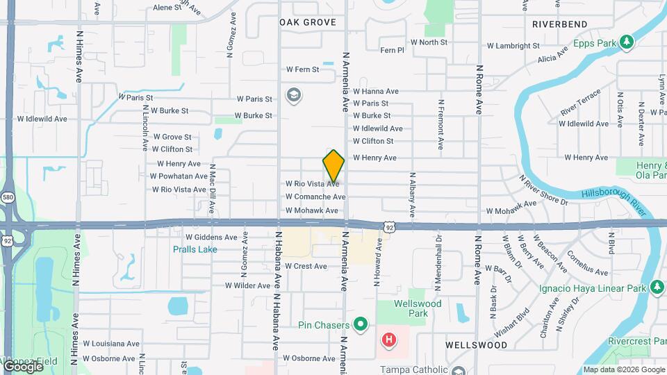 2512 W Rio Vista Ave Map and Location Details