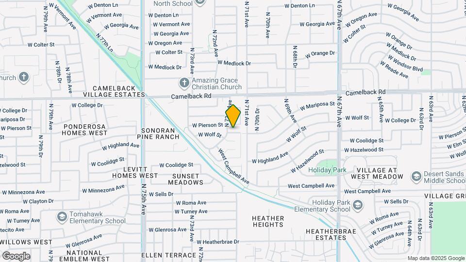 7128 W Highland Ave Map and Location Details