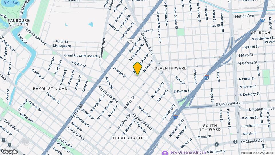 2326 Lapeyrouse St Map and Location Details