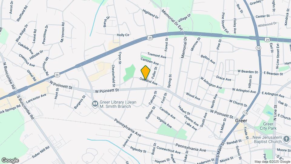 201 Oakland Ave Map and Location Details