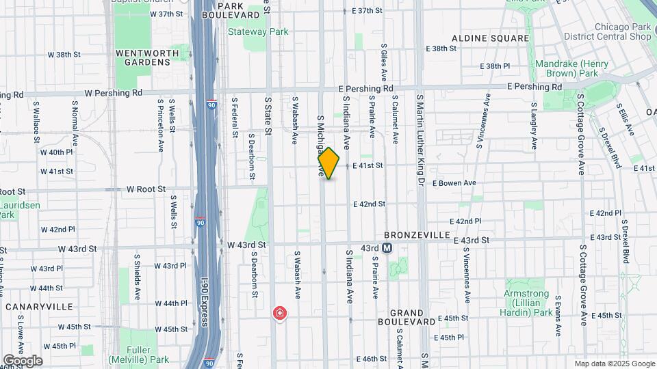 4127 S Michigan Ave Map and Location Details