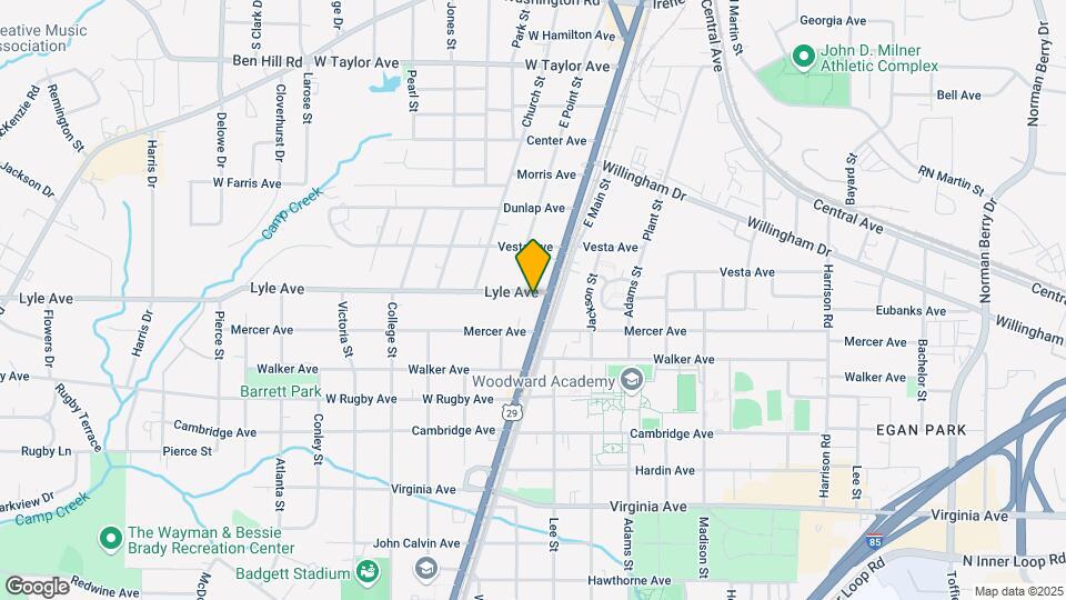 1744 Lyle Ave Map and Location Details