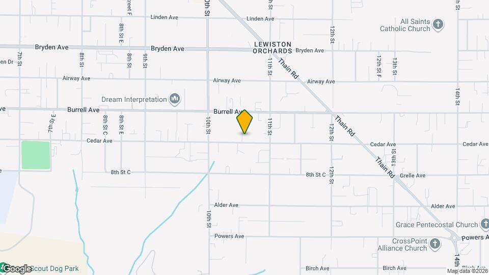 1029 Cedar Ave Map and Location Details