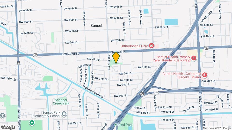 9635 SW 74th St Map and Location Details