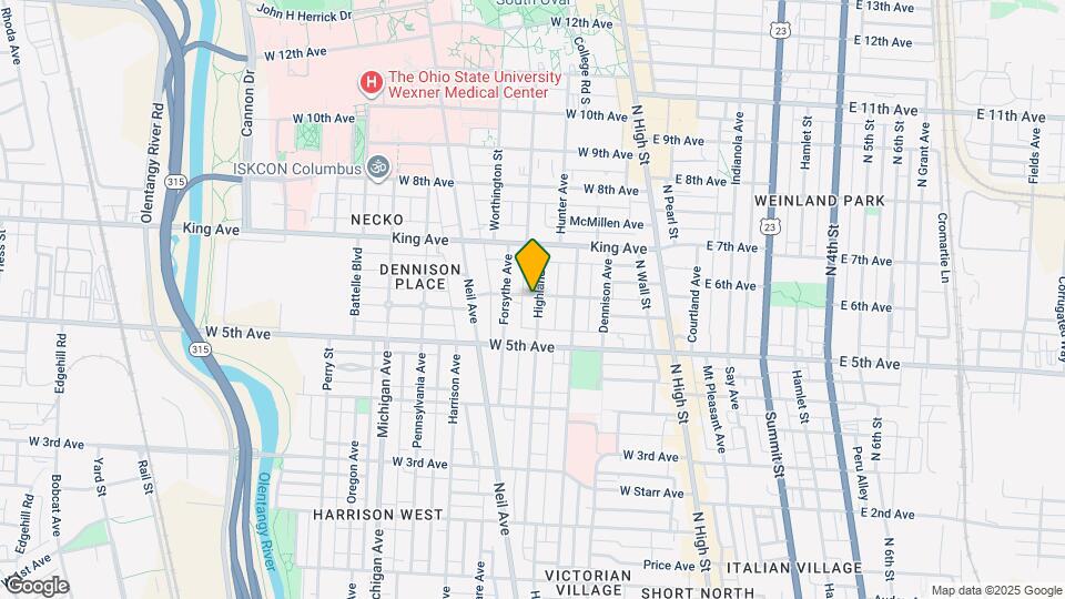 1321 Highland St, Unit 1321 Mapa y Detalles de la Ubicación