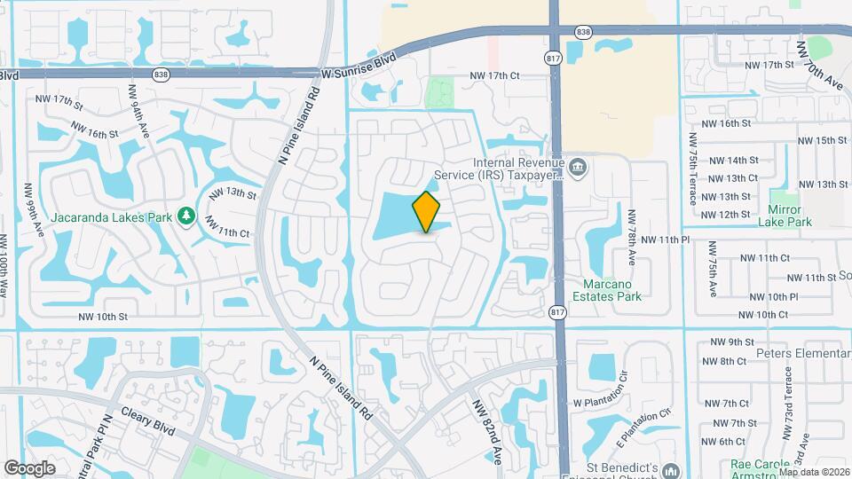 8537 NW 12th St Map and Location Details