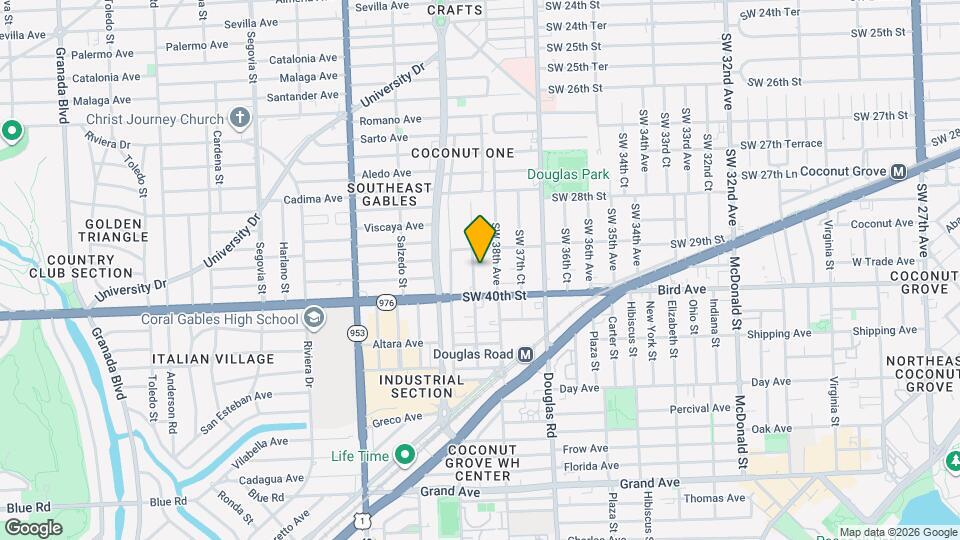 2945 SW 38th Ct, Unit Studio Map and Location Details