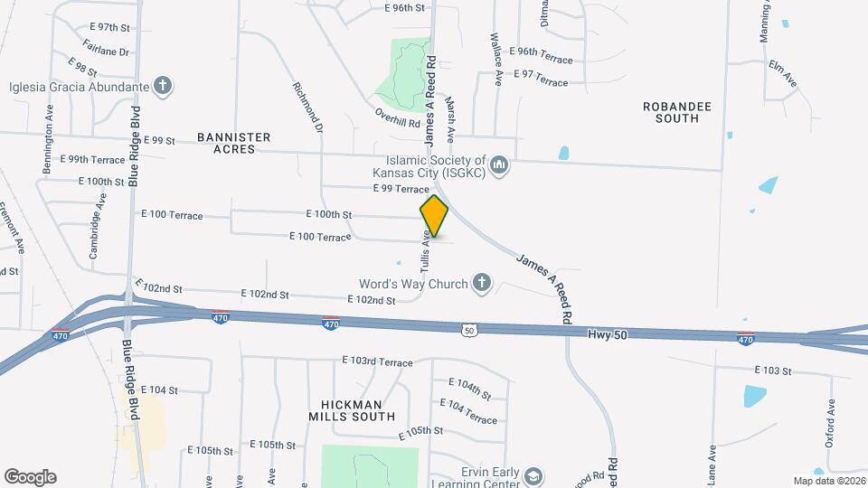 8123 E 100th Terrace Ct Mapa y Detalles de la Ubicación
