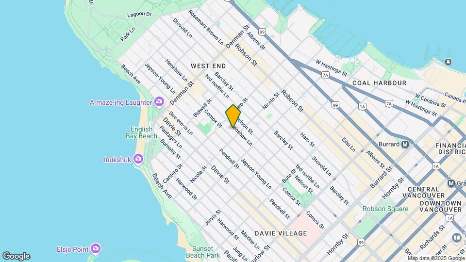 1517 Comox St Map and Location Details
