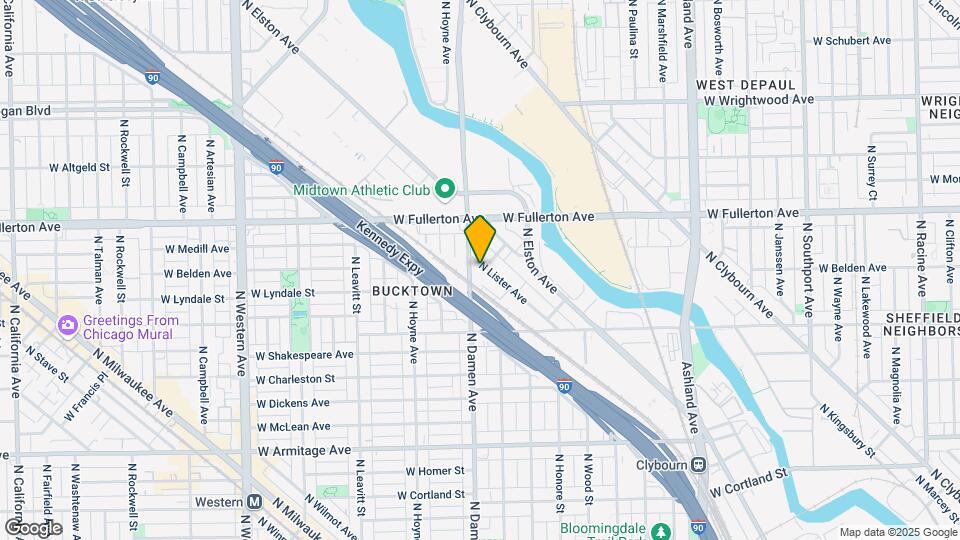 2319 N Damen Ave, Unit 306 Map and Location Details