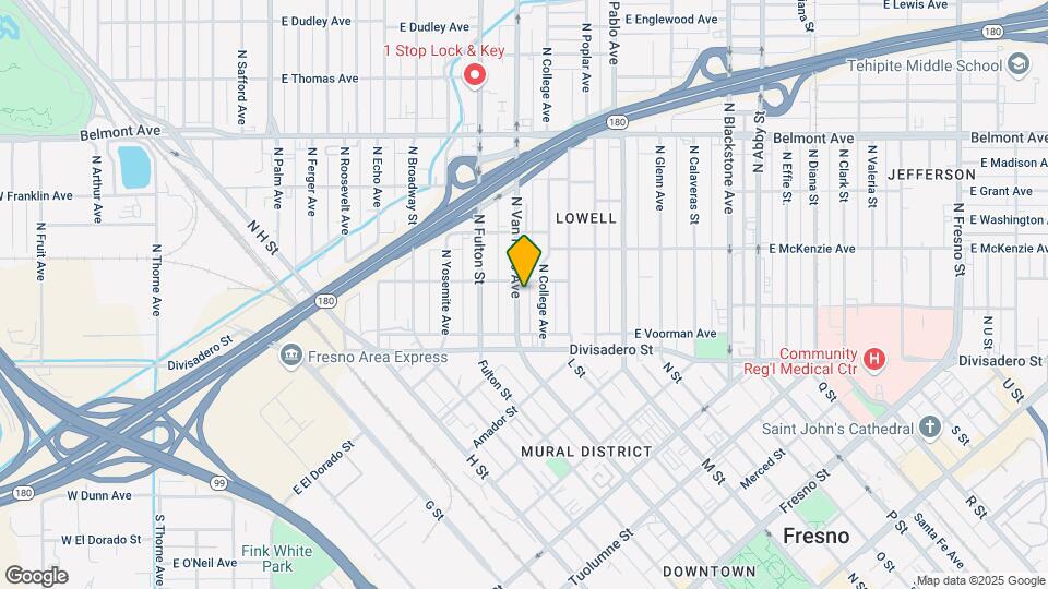 172 N Van Ness Ave Map and Location Details