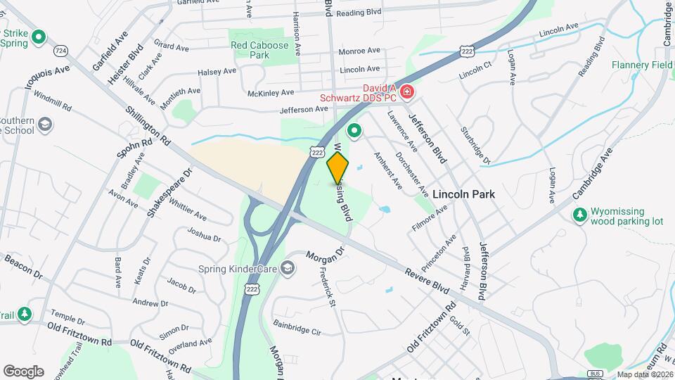 1334 W Wyomissing Blvd, Unit S Mapa y Detalles de la Ubicación