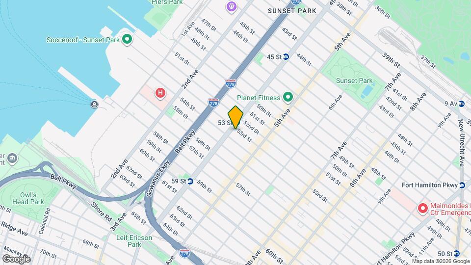 410 53rd St Map and Location Details
