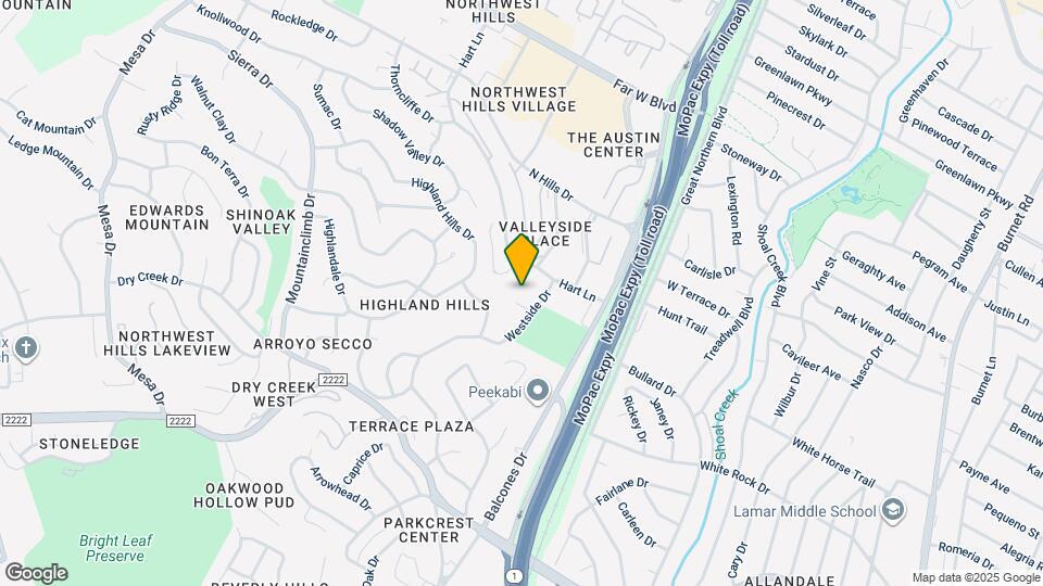3406 Westside Cove Map and Location Details