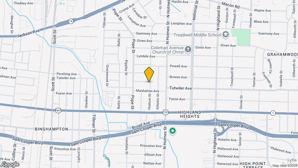 3215 Tutwiler Ave Map and Location Details