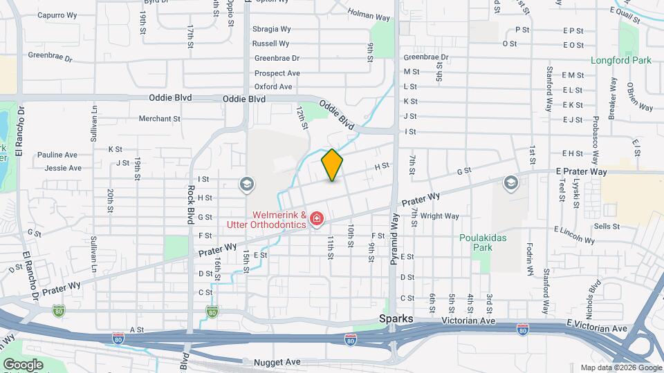 1033 1/2 H St Map and Location Details