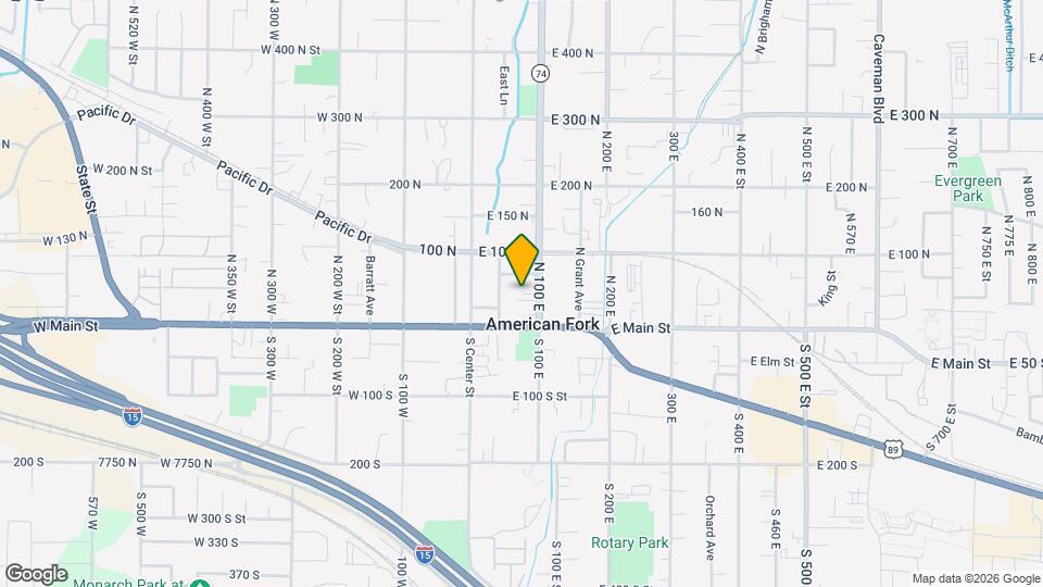 43 N 100 E Map and Location Details