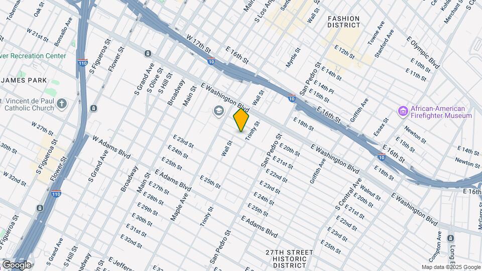 515 E 21st St Map and Location Details