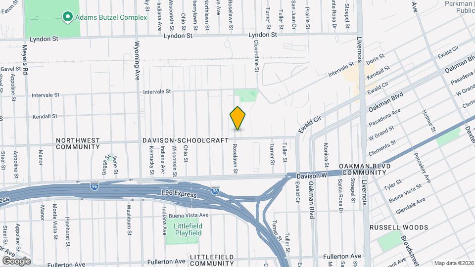 13918 Roselawn St Map and Location Details