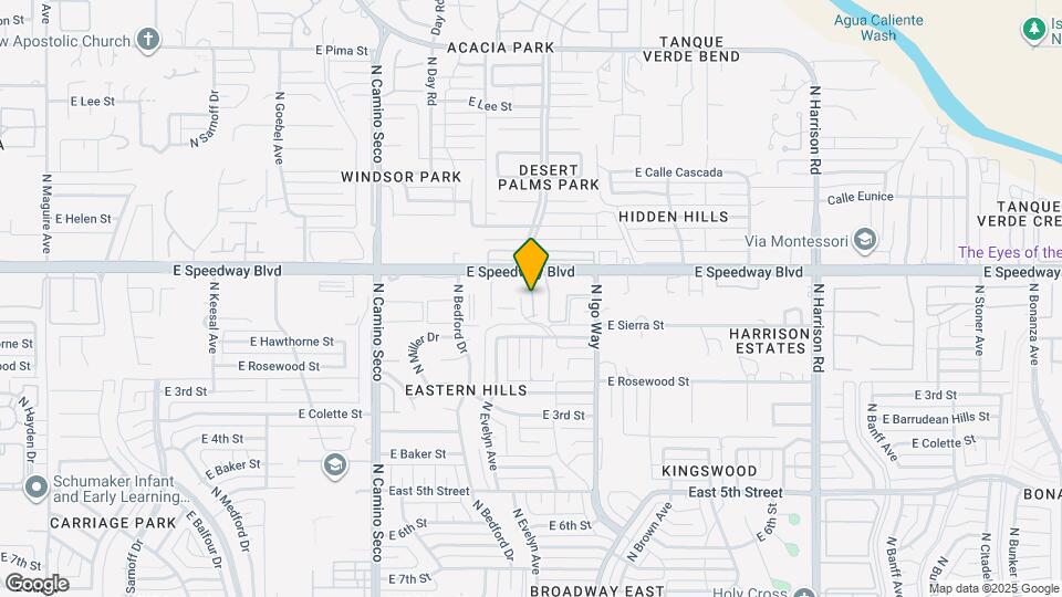 8980 E Speedway Blvd Map and Location Details