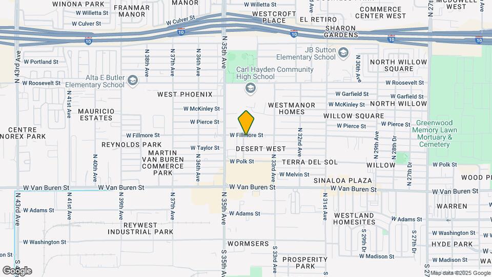 3411 W Fillmore St Mapa y Detalles de la Ubicación