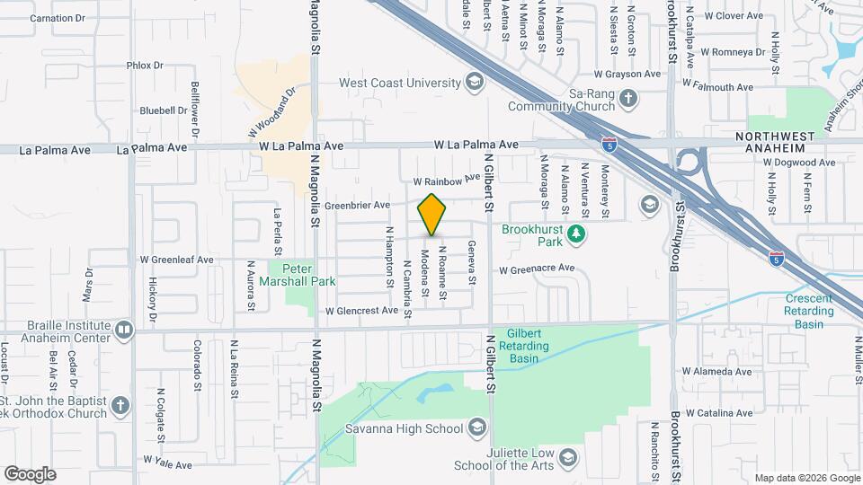 830 N Modena St Map and Location Details