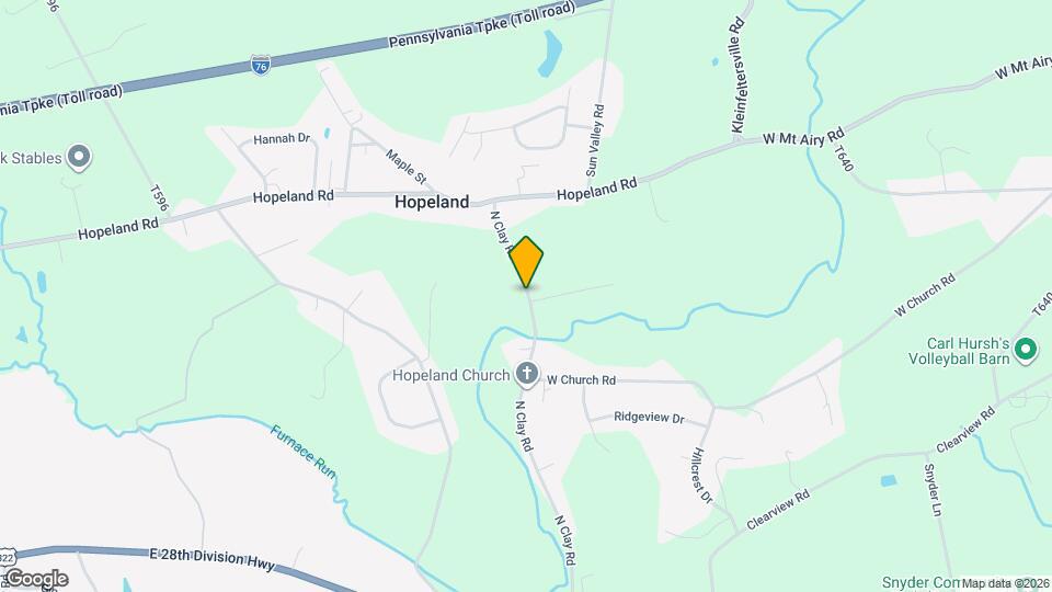 390 N Clay Rd, Unit A Map and Location Details