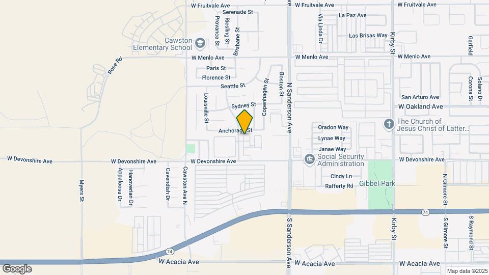 3626 W Devonshire Ave Map and Location Details